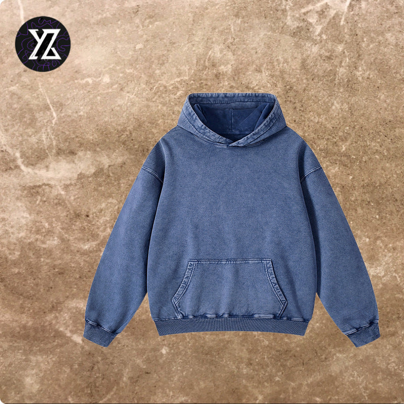 Retro Washed Cotton Heavyweight Hoodie