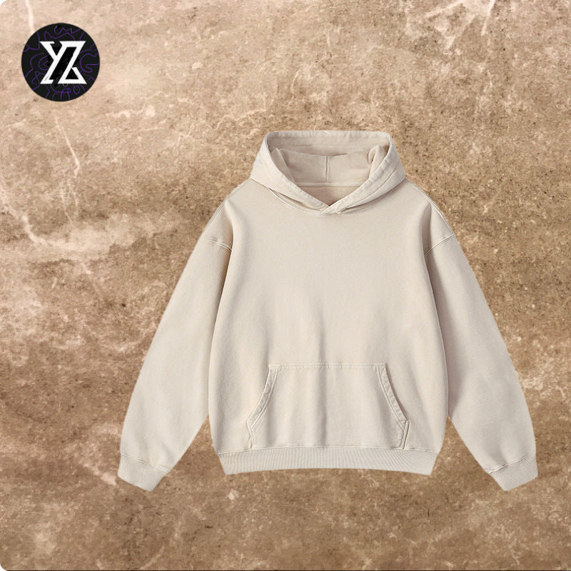 Retro Washed Cotton Heavyweight Hoodie