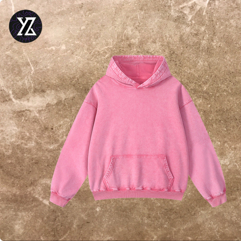 Retro Washed Cotton Heavyweight Hoodie