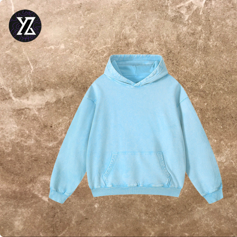Retro Washed Cotton Heavyweight Hoodie